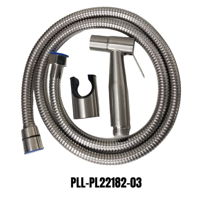 BUILDMATE x POLOLOCK by POLONET ABS & 304 Stainless Steel Bidet Spray Set – 1.2M/1.5M Hose | Handheld Toilet Spray Gun for Bathroom, Pet & Floor Cleaning