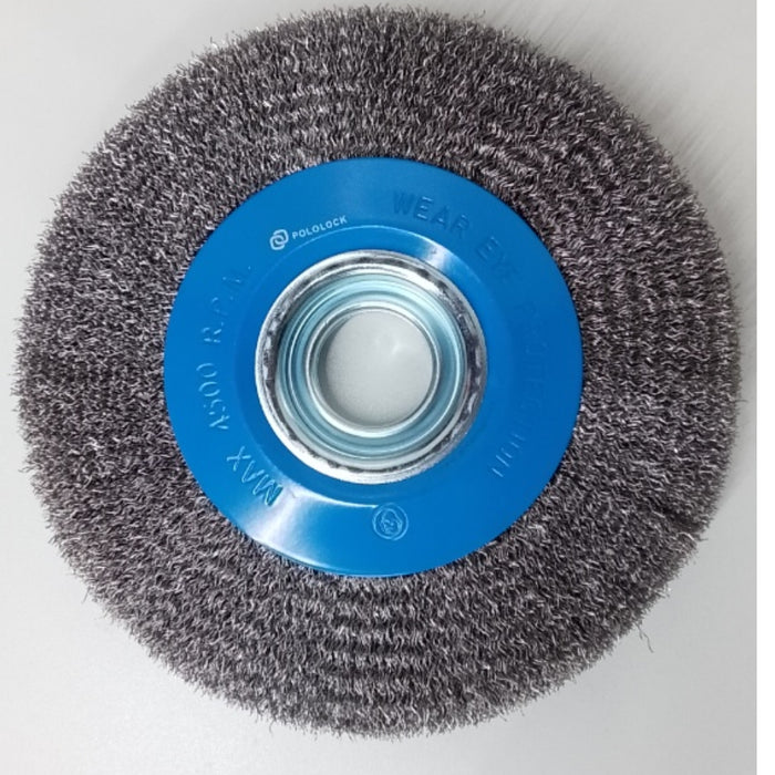 BUILDMATE x POLOLOCK Circular Wire Brush 4”/6”/8” – Heavy-Duty Steel Wheel Brush for Grinder, Rust & Paint Removal, Polishing and Surface Cleaning