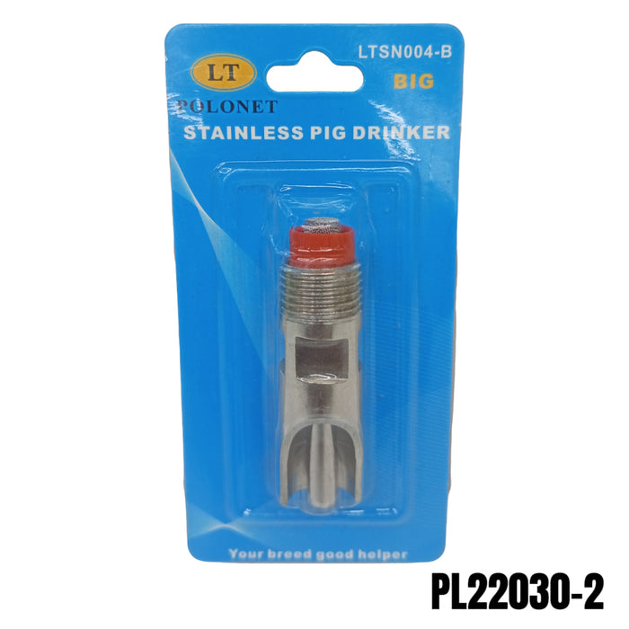 BUILDMATE x POLOLOCK by POLONET Stainless Steel Pig Drinker | Automatic Water Feeder for Pigs – Small & Large Size