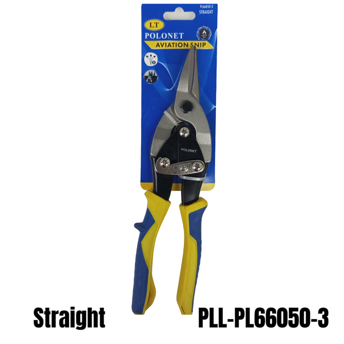 BUILDMATE x POLOLOCK by POLONET Aviation Snip Left / Right / Straight – Heavy Duty Metal Cutting Shears