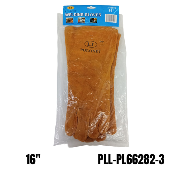 BUILDMATE x POLOLOCK Welding Gloves 10.5” / 14” / 16” / 18” – Heat-Resistant Leather Gloves for Gas, Electric & Arc Welding Protection