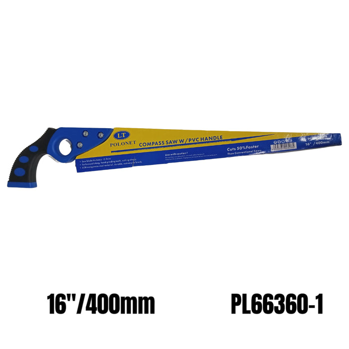 BUILDMATE x POLOLOCK x POLONET Compass Saw W/PVC Handle 16