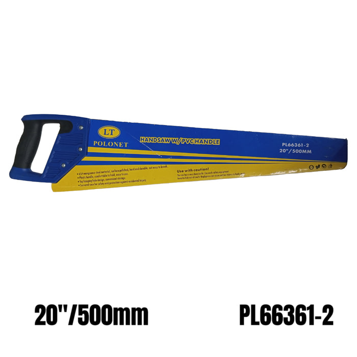 BUILDMATE x POLOLOCK by POLONET Handsaw 18” / 20” – Heavy-Duty Saw with PVC Handle for Wood & Metal Cutting