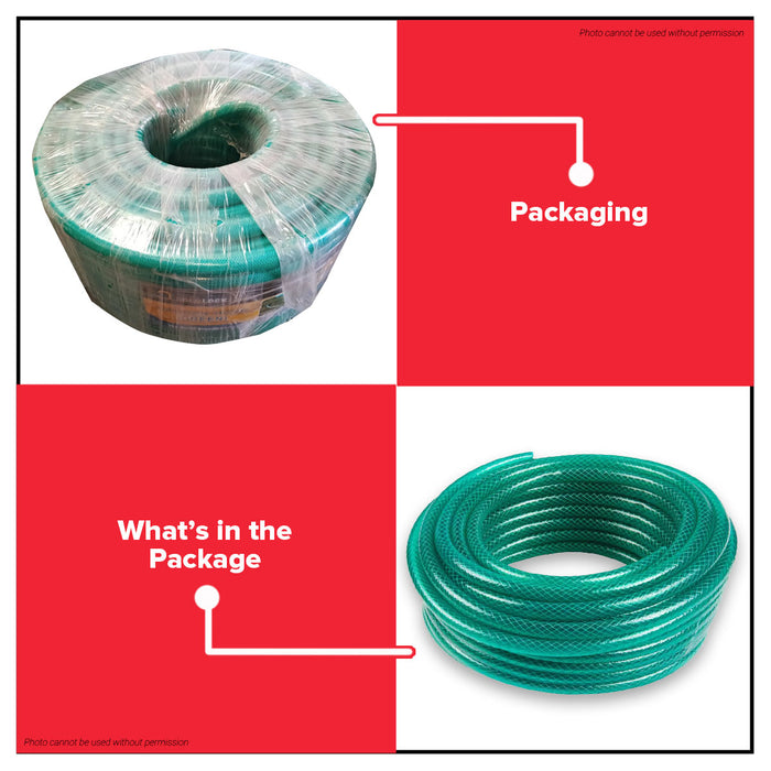 Buildmate x Pololock by Polonet Garden Hose Green Heavy Duty Water Hose 1/2in 5/8in 3/4in 1in 60m 90m PL22090 Series