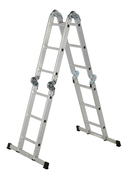 Buildmate x PowerHouse 20ft/24ft Aluminum Folding Ladder Multi-Purpose Heavy Duty MPAFL Series PHHT