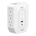 ROYU 6-Gang Adapter with Night Light & USB (Type A+C) Charging Ports RWA102 RWA103 – IHT | BUILDMATE