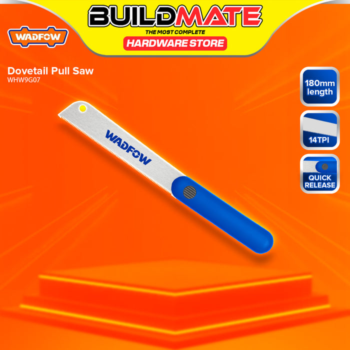 BUILDMATE Wadfow Dovetail Pull Saw 180mm 14TPI with Detachable Blade Woodworking Detailed Trimming Flush Cutting WHW9G07 - WHT