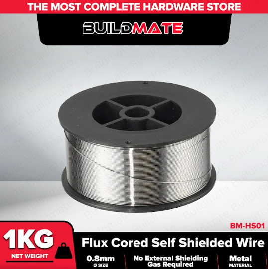 Buildmate Brand Flux Cored Self Shielding Wire 1KG Metal 0.8MM for welding applications HS01