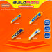 BUILDMATE Wadfow Snap-Off Blade Knife Cutter with Flat Push Button Hand Tool SOLD PER PIECE WSK2913 / WSK3909 / WSK4928 / WSK4918 - WHT