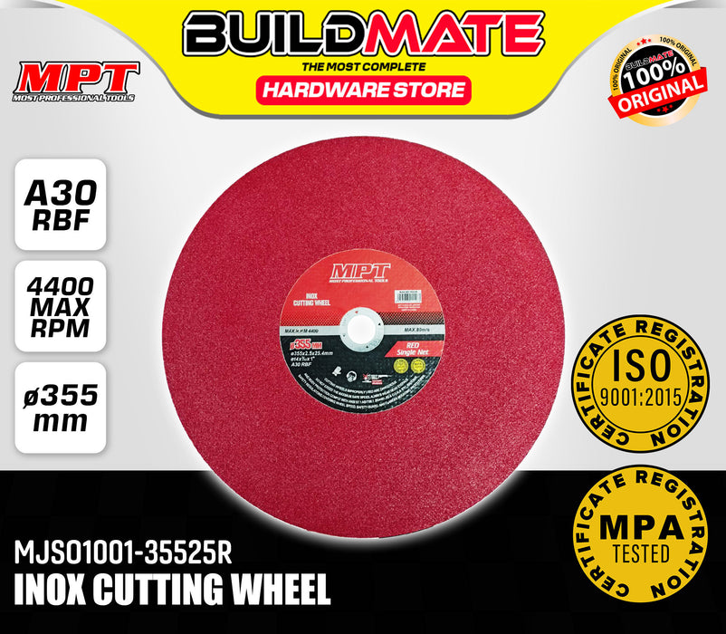 MPT 14" Red Single Net Ultrathin Cutting Wheel 355MM MJS01001-35525R ACC • MOST PROFESSIONAL TOOLS •