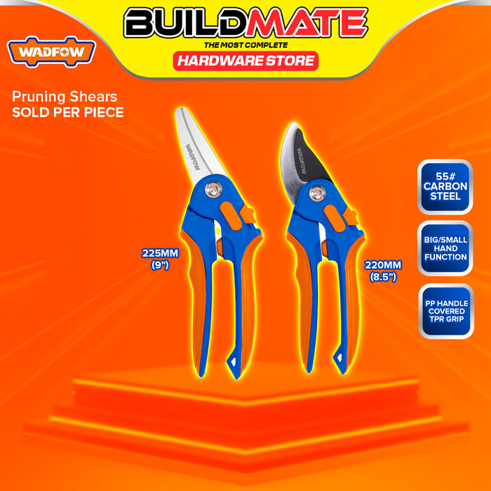 BUILDMATE Wadfow Pruning Shear 8.5" / 9" Gardening Clippers Pruner Scissor Secateurs Shears Pruning Hand Tools WPA1E05 / WPA1E06 - WHT