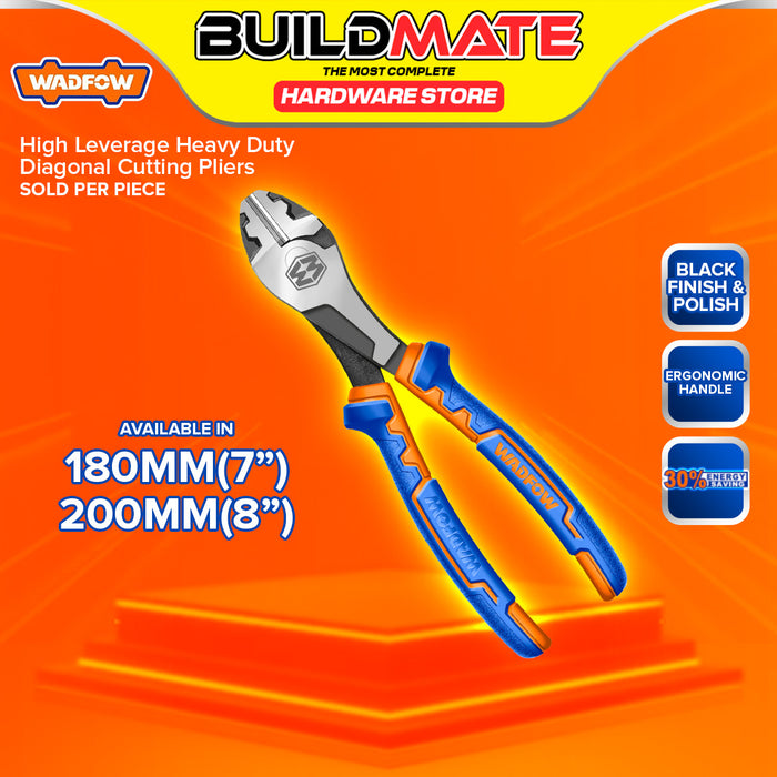 BUILDMATE Wadfow High Leverage Heavy Duty Diagonal Cutting Pliers 7" - 8" Inch Wire Cutter SOLD PER PIECE WPL7717 / WPL7718 - WHT