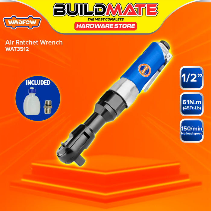 BUILDMATE Wadfow 1/2" Inch Air Ratchet Wrench Hand Tools 12.7mm Drive Air Wrenches WAT3512 - WPT