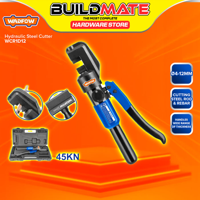 BUILDMATE Wadfow Hydraulic Steel Cutter 4-12mm / 4-22mm Hydraulic Tool Cutting Steel Bar Manual Plier WCR1D12 WCR1D22 - WHT