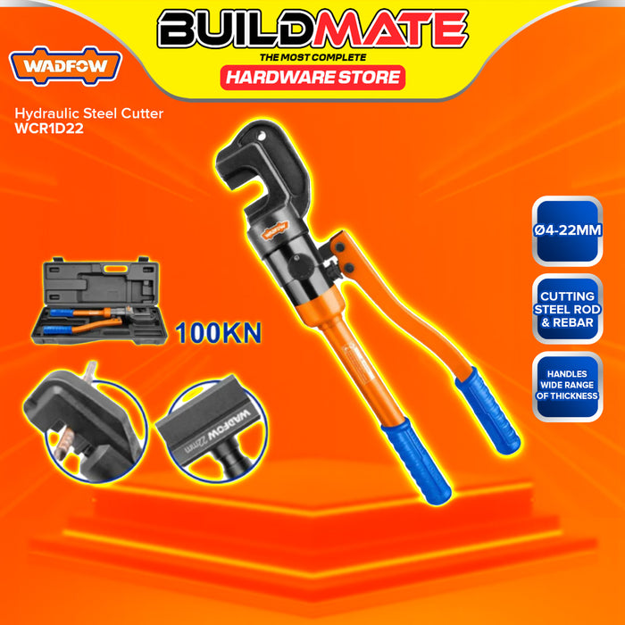 BUILDMATE Wadfow Hydraulic Steel Cutter 4-12mm / 4-22mm Hydraulic Tool Cutting Steel Bar Manual Plier WCR1D12 WCR1D22 - WHT