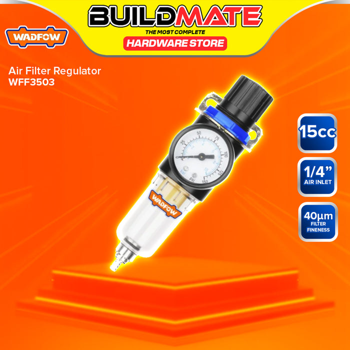 BUILDMATE Wadfow 1/4" Inch Air Filter / Regulator 15cc Oil Water Seperator SOLD PER PIECE WFF2602 / WFF3503 - WHT