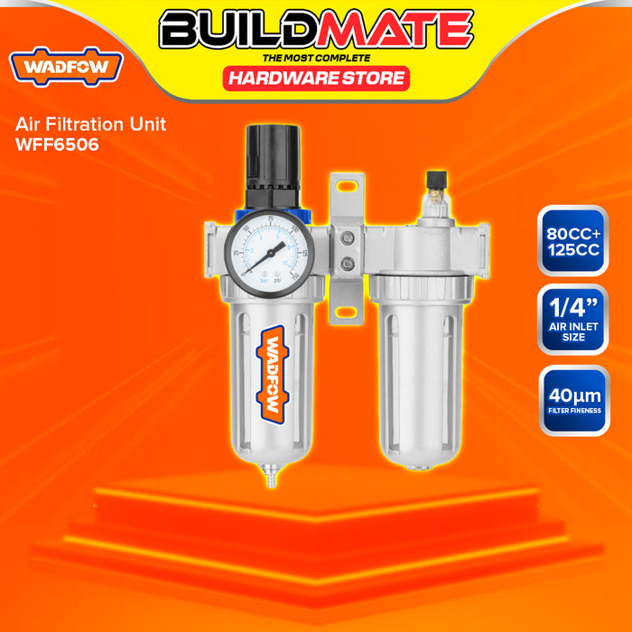 BUILDMATE Wadfow 80cc Air Filter Regulator /  15cc+225cc / 80cc+125cc Air Filtration Units Pneumatic Regulator for Air Compressor - WHT