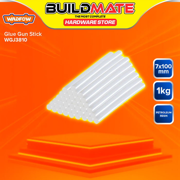 BUILDMATE Wadfow 1KG/BAG Glue Gun Stick 7x100mm / 11x150mm Hot Melt Adhesive Craft Refill Thermoplastic Glue Stick SOLD PER BAG WGJ3810 / WGJ5815 - WHT