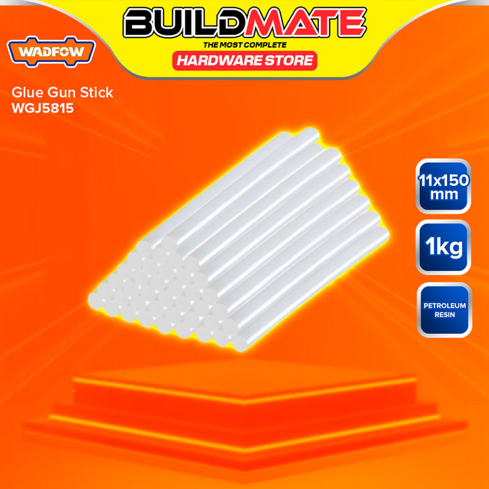 BUILDMATE Wadfow 1KG/BAG Glue Gun Stick 7x100mm / 11x150mm Hot Melt Adhesive Craft Refill Thermoplastic Glue Stick SOLD PER BAG WGJ3810 / WGJ5815 - WHT