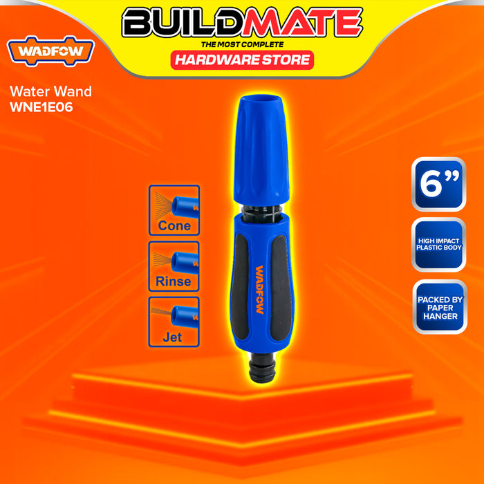 BUILDMATE Wadfow Water Wand 4"-6" Inch Adjustable 3-Way Pattern Garden Hose Attachment Water Sprayer Wand Nozzle Gardening Tool - WHT