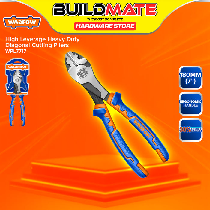 BUILDMATE Wadfow High Leverage Heavy Duty Diagonal Cutting Pliers 7" - 8" Inch Wire Cutter SOLD PER PIECE WPL7717 / WPL7718 - WHT