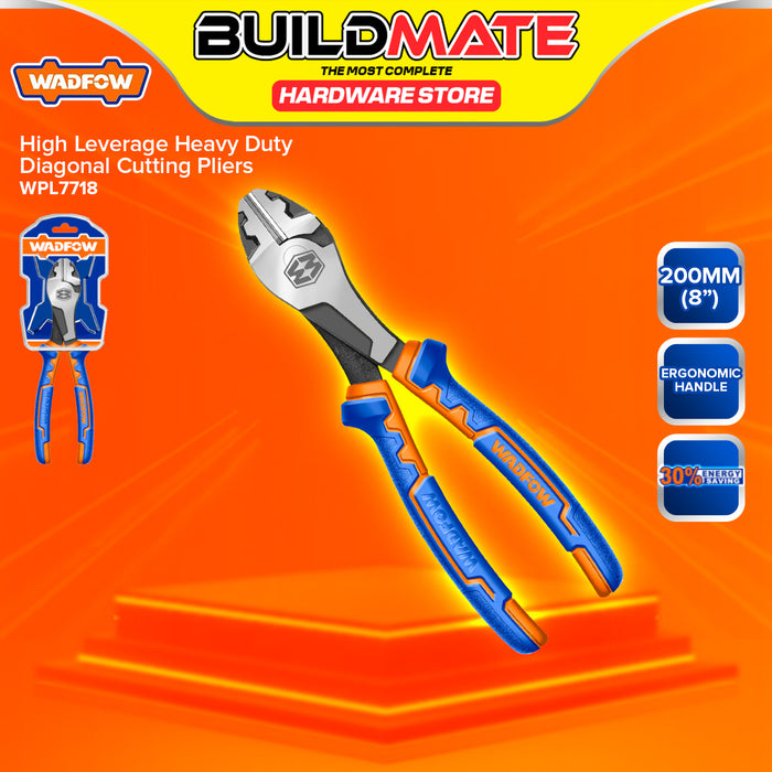 BUILDMATE Wadfow High Leverage Heavy Duty Diagonal Cutting Pliers 7" - 8" Inch Wire Cutter SOLD PER PIECE WPL7717 / WPL7718 - WHT
