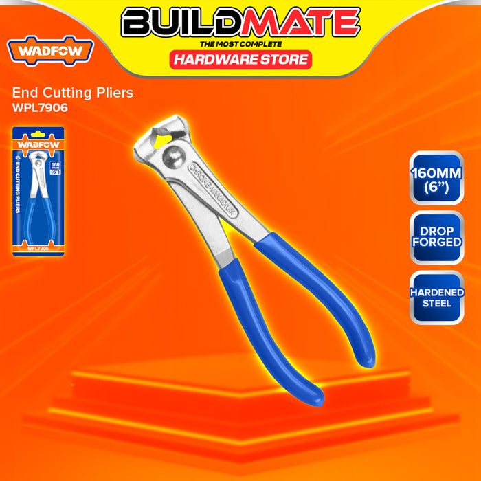 BUILDMATE Wadfow End Cutting Pliers 160mm Wire Nipper Plier for Construction & DIY Projects WPL7906 / WPL8C06 - WHT