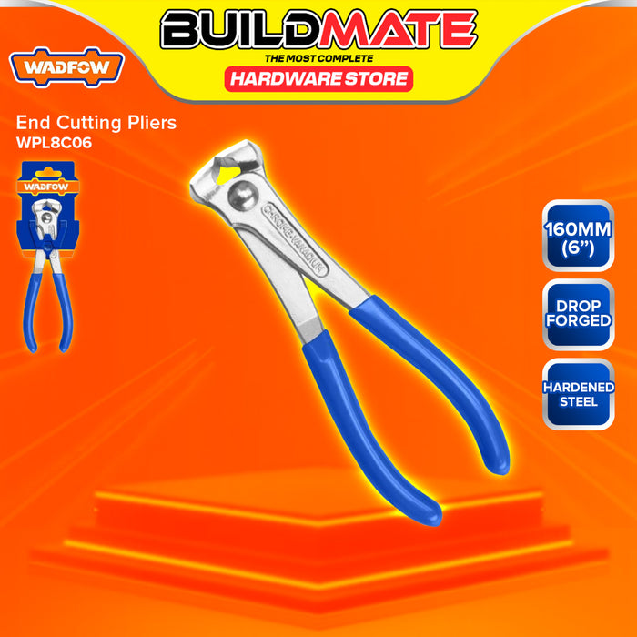 BUILDMATE Wadfow End Cutting Pliers 160mm Wire Nipper Plier for Construction & DIY Projects WPL7906 / WPL8C06 - WHT