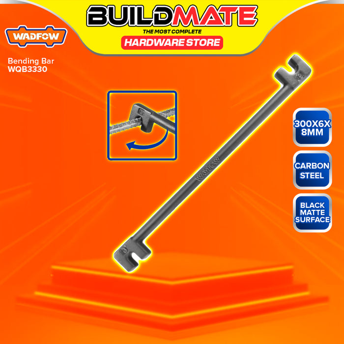 BUILDMATE Wadfow Cardbon Steel Metal Bending Bar Rod Tool 300mm - 600mm Drop Forged SOLD PER PIECE - WHT