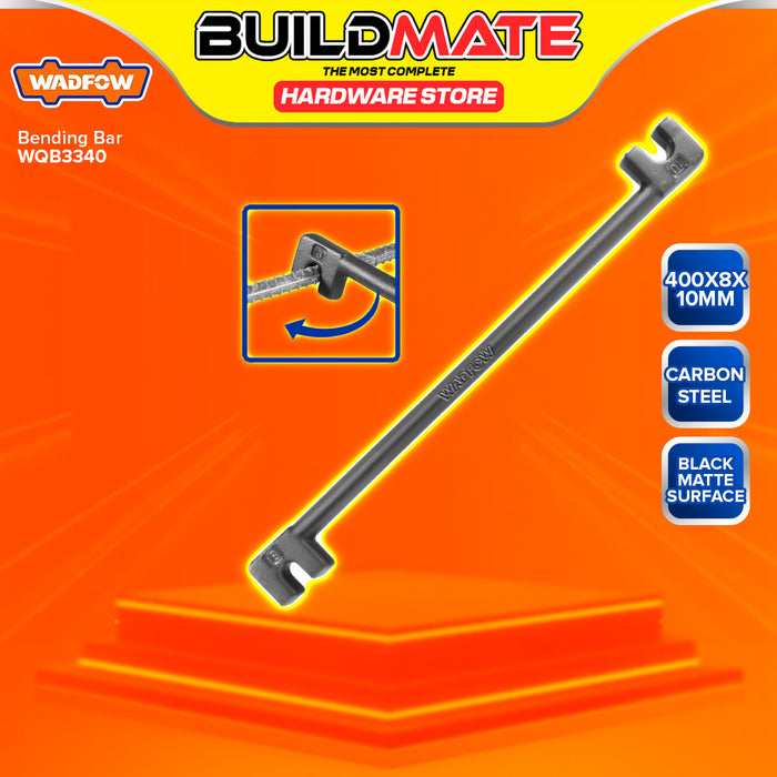 BUILDMATE Wadfow Cardbon Steel Metal Bending Bar Rod Tool 300mm - 600mm Drop Forged SOLD PER PIECE - WHT