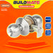 BUILDMATE WADFOW Cylindrical Door Knob Set Entrance / Privacy Function Lockset Door Lock Knobset SOLD PER SET WQH1501 / WQH1502 - WHT