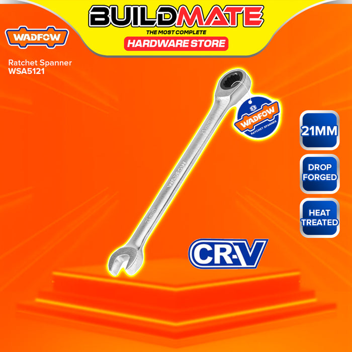 BUILDMATE Wadfow Combination Ratchet Spanner Wrench 6mm-18mm Cr-V Matte Finish Open- Ended Wrench SOLD PER PIECE - IHT