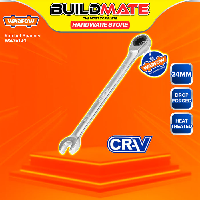 BUILDMATE Wadfow Combination Ratchet Spanner Wrench 6mm-18mm Cr-V Matte Finish Open- Ended Wrench SOLD PER PIECE - IHT