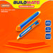 BUILDMATE Wadfow Snap-Off Blade Knife Cutter with Flat Push Button Hand Tool SOLD PER PIECE WSK2913 / WSK3909 / WSK4928 / WSK4918 - WHT