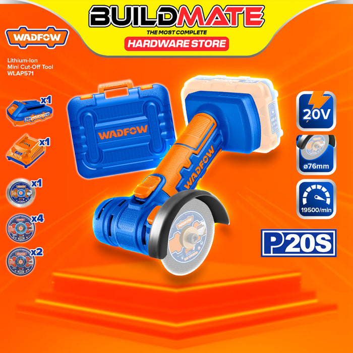 BUILDMATE Wadfow Lithium-Ion Cordless Mini Cut-Off Tool 20V with Battery & Charger WLAP571 - WCPT