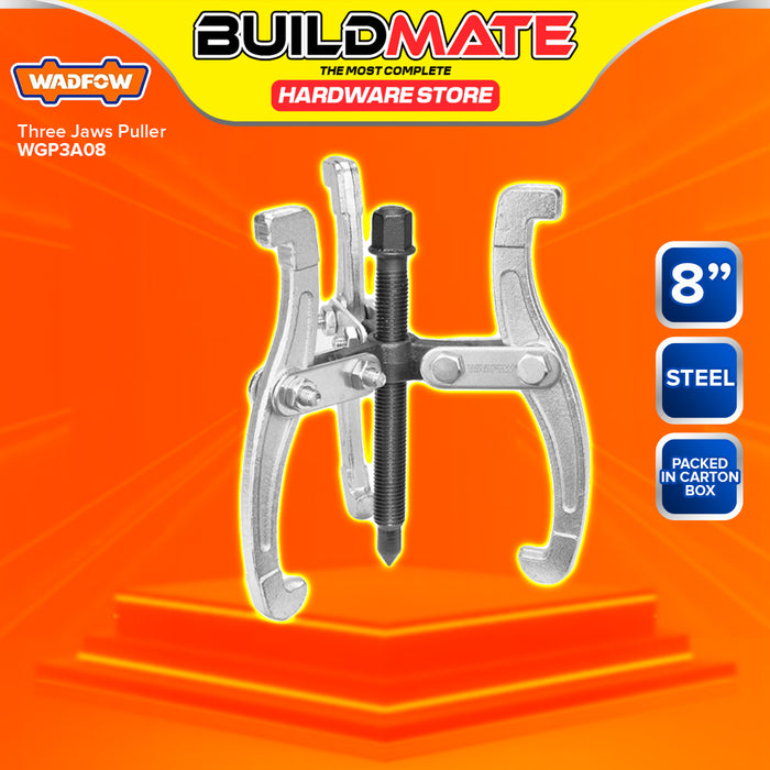 BUILDMATE Wadfow Three (3) Jaws Gear Puller 3" - 8' Inch Removal Bearing Car Gear Wheel Pullers Remover Hand Tool SOLD PER PIECE - WHT&nbsp;