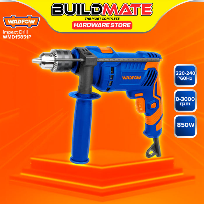BUILDMATE Wadfow Electric Impact Drill 650W / 850W with Hammer Function  Rotary Chipping Gun Power Drill SOLD PER PIECE WMD15651P / WMD15851P - WPT