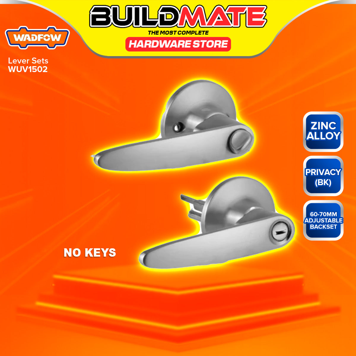 BUILDMATE Wadfow Lever Sets Doorknob Privacy Function Leverset Entranc ...
