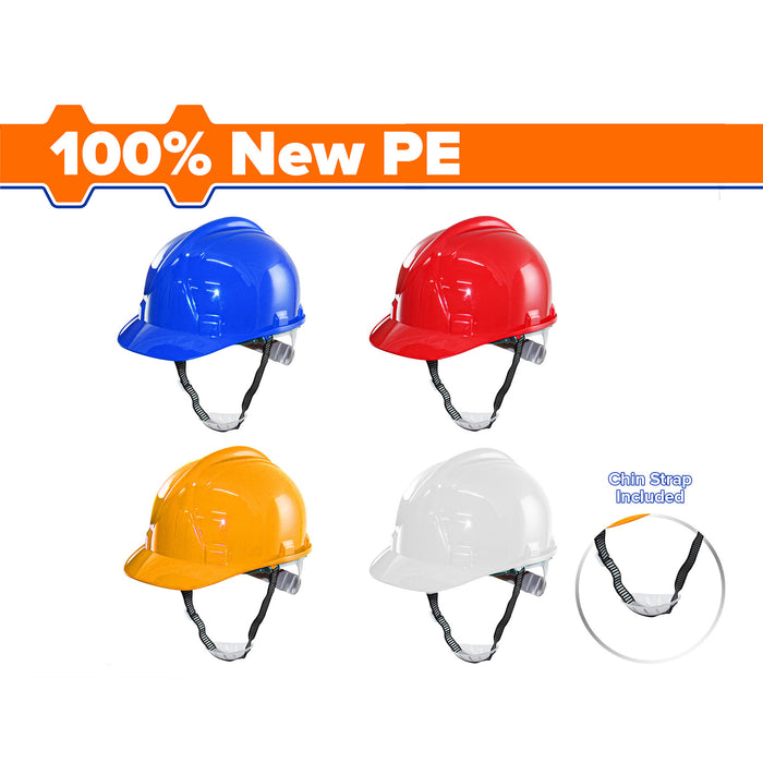 BUILDMATE Wadfow Safety Helmet Blue | Yellow | White | Red Working Cap Worker Hard Hat Head Gear WHT