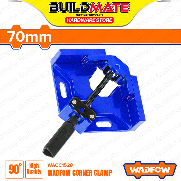 BUILDMATE Wadfow Corner Clamp Holder 70mm | 75mm Right Angle Clip Jaws Aluminum Alloy for Woodworking Frame & Welding Hand Fixing Clip - WHT