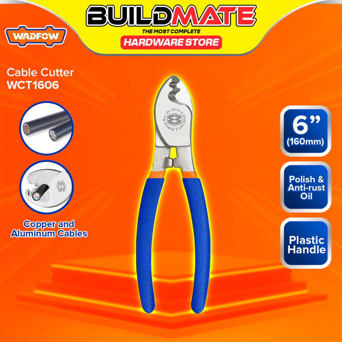 BUILDMATE Wadfow Cable Cutter 6" -10" Carbon Steel  Cable Shear Wire Trimmer Pliers Electrician Lineman Snipping Tool SOLD PER PIECE - WHT