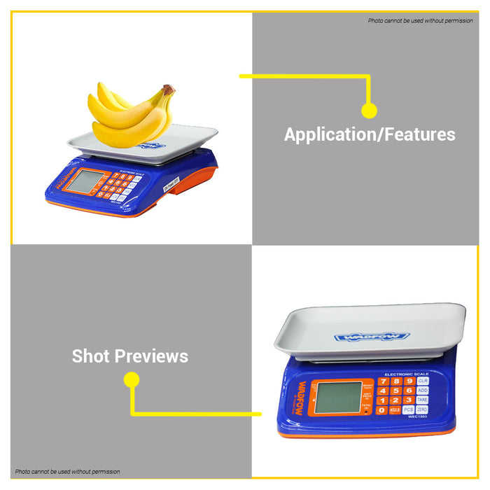 BUILDMATE Wadfow 30KG Electronic Digital Weighing Scale Plastic Rechargeable Timbangan WEC1503 • WPT