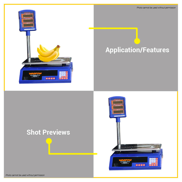 BUILDMATE Wadfow 40KG Electronic Digital Weighing Scale Rechargeable Kitchen Timbangan WEC1504 • WPT