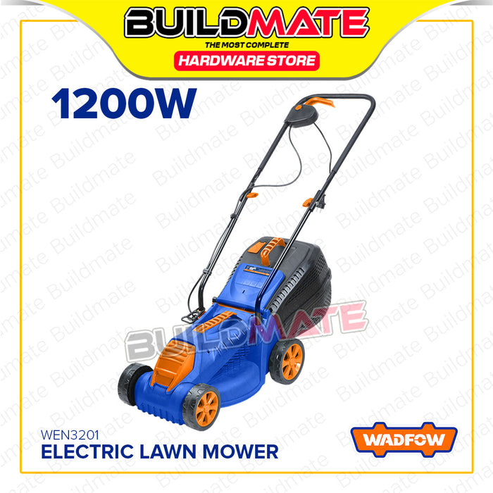 BUILDMATE Wadfow Electric Lawn Mower 1200W Hand Push Drive Garden Grass Trimmer Cutter Gardening Tool Lawnmower WEN3201 - WPT