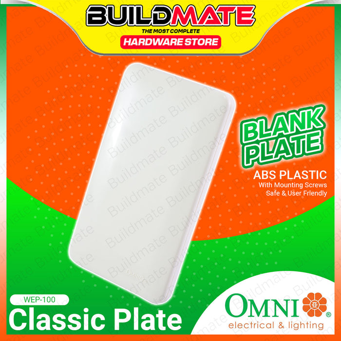 BUILMATE Omni Electrical Plate Blank / Single / Double / Triple Gang Outlet and Switch Wall Cover Plate SOLD PER PIECE