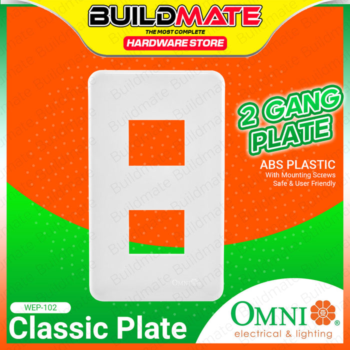 BUILMATE Omni Electrical Plate Blank / Single / Double / Triple Gang Outlet and Switch Wall Cover Plate SOLD PER PIECE