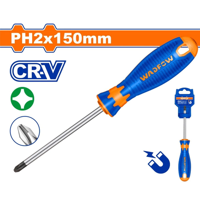 WADFOW Slotted & Phillips Screwdrivers 38mm | 100mm | 150mm | 200mm [SOLD PER PIECE] •BUILDMATE• WHT