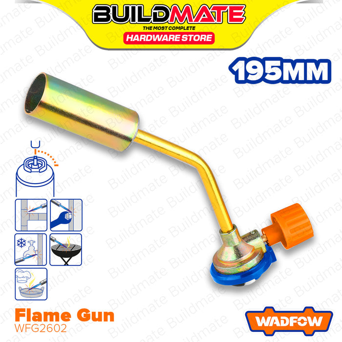 BUILDMATE Wadfow Flame Gun 145mm-195mm Burner Multi-Purpose Butane Gas Torch Heating SOLD PER PIECE WFG1602 / WFG1604 / WFG2602 - WHT