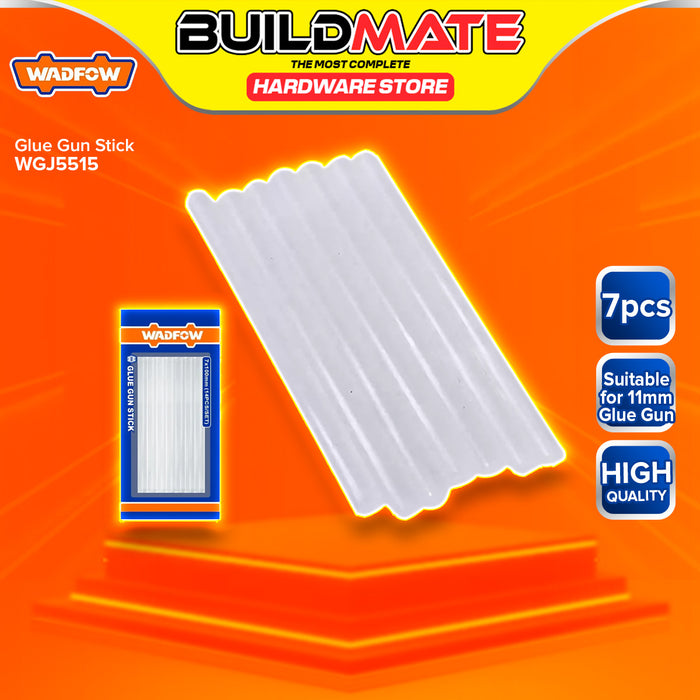 BUILDMATE Wadfow 7PCS/SET Glue Gun Stick 11x150mm Hot Melt Adhesive Craft Refill Thermoplastic Glue Stick WGJ5515 - WHT