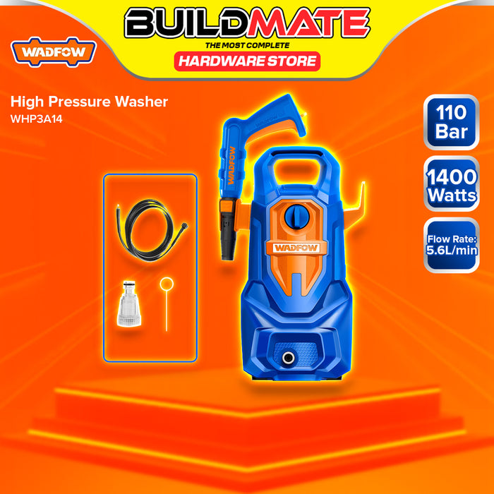 BUILDMATE Wadfow High Pressure Washer 1400W Car Wash Power Machine Water Spray Portable Handheld Water Gun Sprayer Outdoor Cleaner WHP3A12P / WHP3A14 - WPP